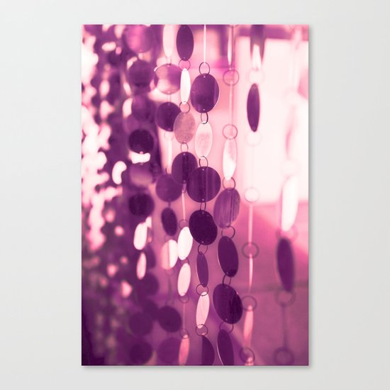 GLAM CIRCLES #Pink/Purple #1 Canvas Print
