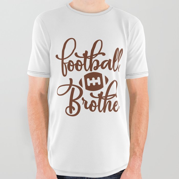 Football Brother All Over Graphic Tee