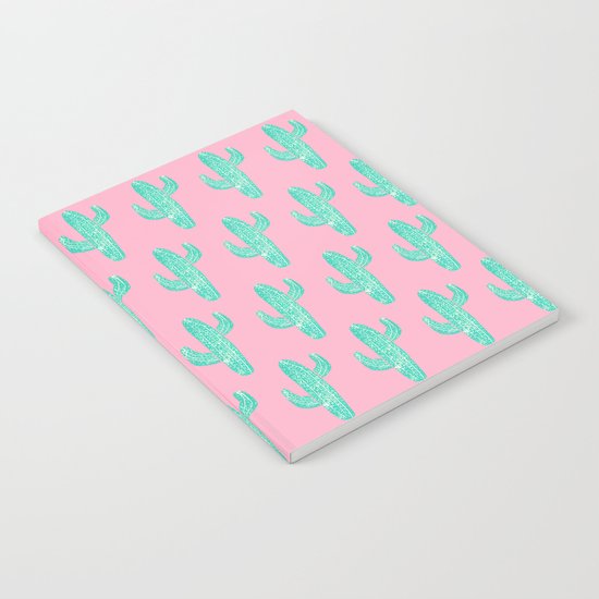 Linocut Cacti Candy Notebook