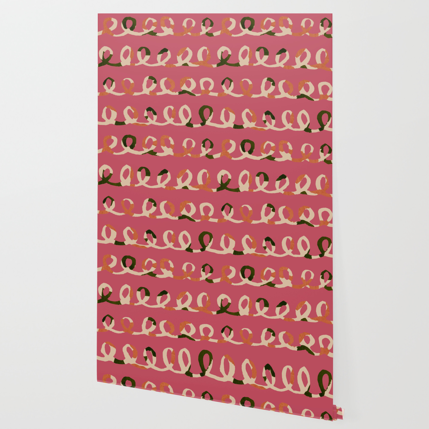 Quirky Swirls Wallpaper By Mindoverpattern Society6