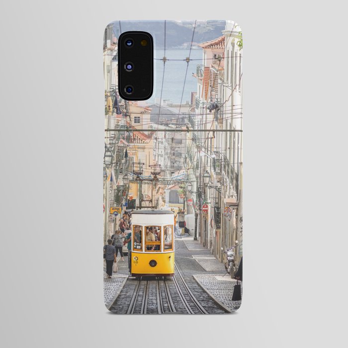 Lisbon Yellow Tram Portugal Android Case