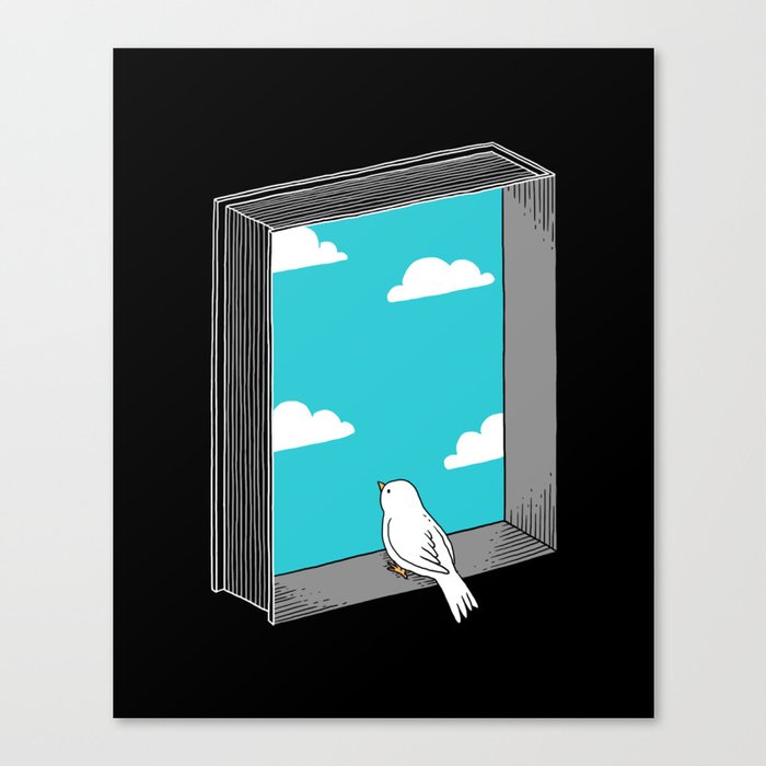 Every book a window Canvas Print