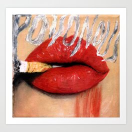 Red Lips Canvas Prints For Any Decor Style Society6