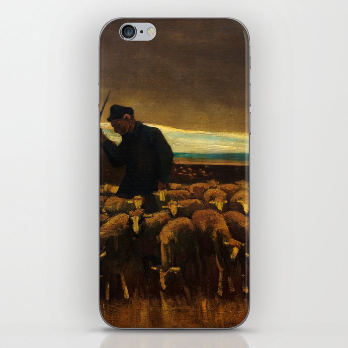 After the Storm, Shepherd with a Flock of Sheep, 1884 by Vincent van Gogh iPhone Skin
