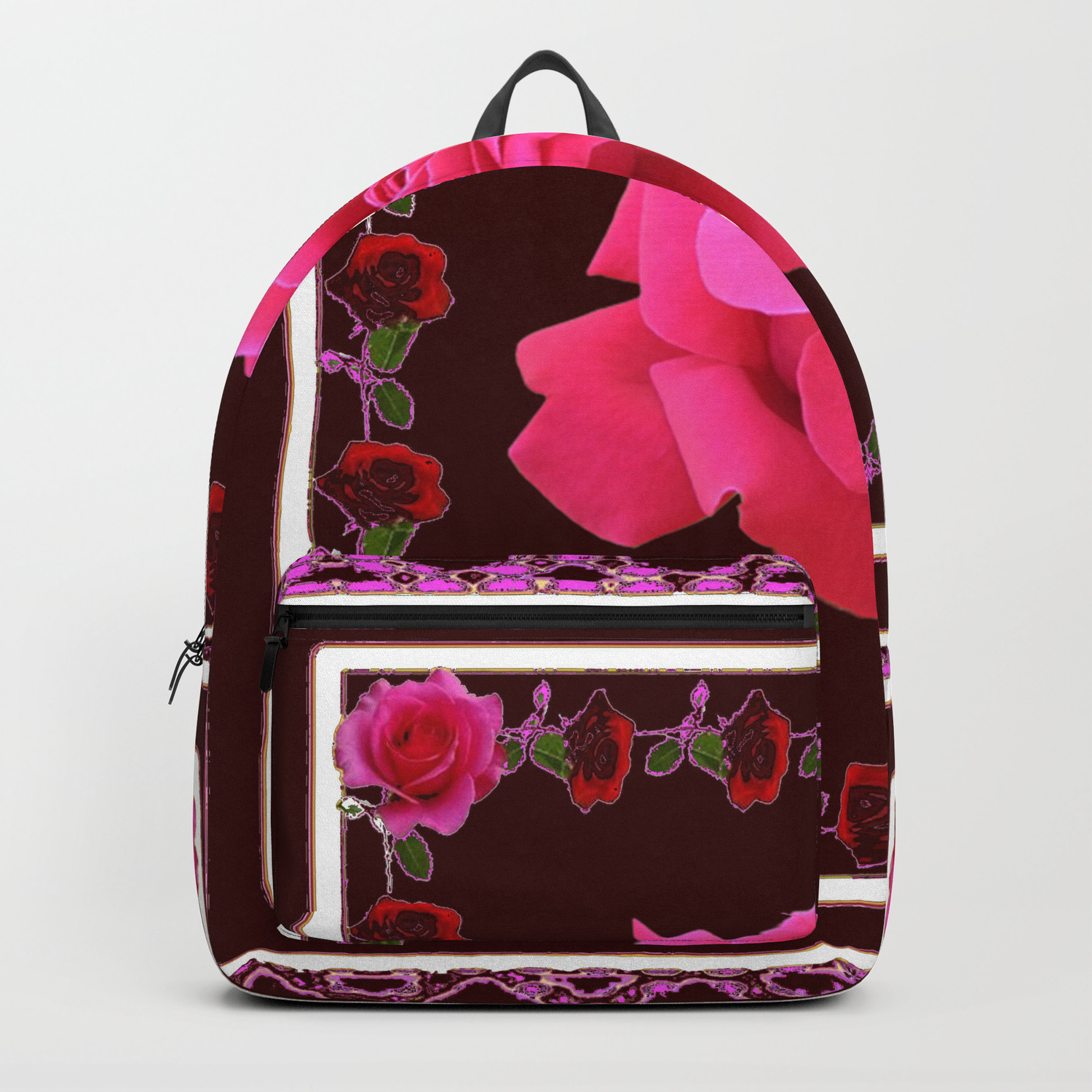 burgundy pink backpack
