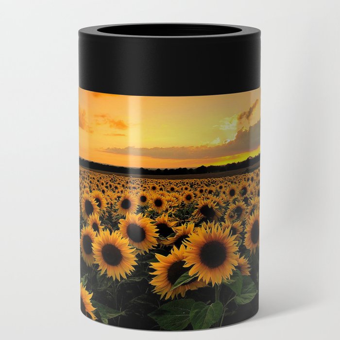 Sunflower field Can Cooler
