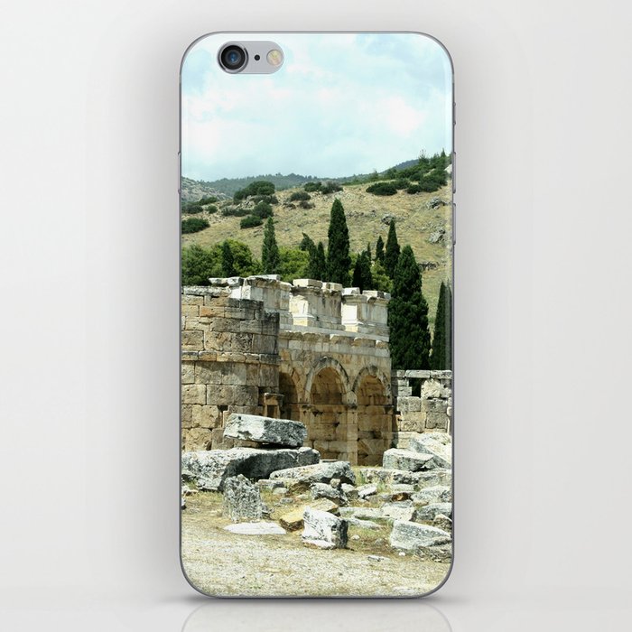 Round Towers The Frontinus Gate Hierapolis iPhone Skin