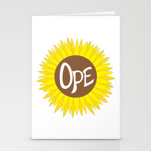 Hand Drawn Ope Sunflower Midwest Stationery Cards
