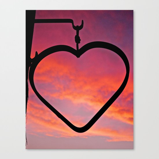 Love Sunset Canvas Print