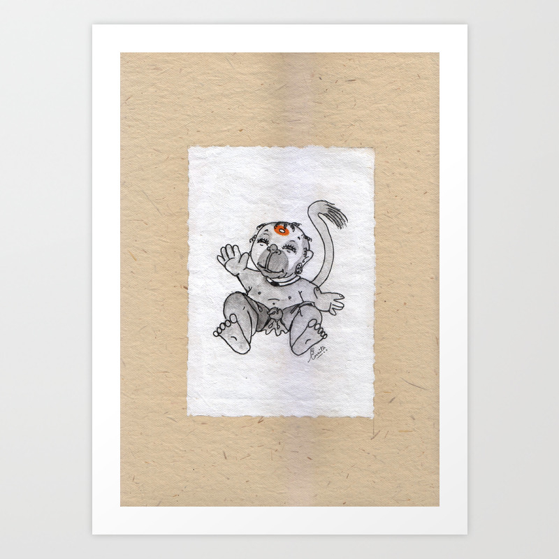 Drawing Of Lord Bal Hanuman Painting Of Monkey King Original