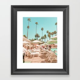 Beverly Hills Pool Framed Art Print