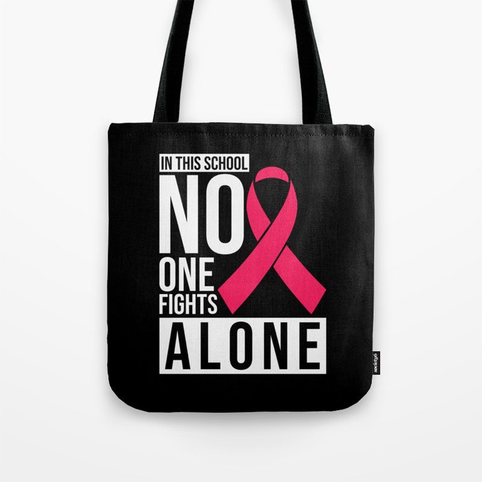 School Breast Cancer Awareness Tote Bag