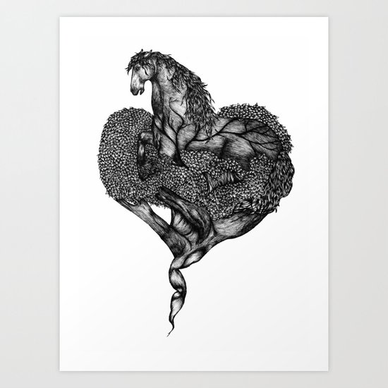 Nature's Heart Art Print