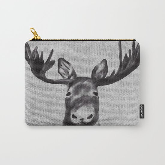 Beautiful Moose Head Design Carry-All Pouch
