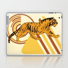 Tiger With Geometric Stripes Laptop Skin