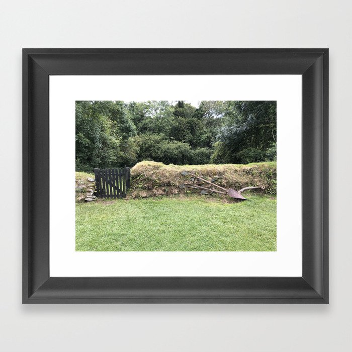 Irish Farm Wall and Gate Framed Art Print