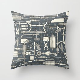 fiendish incisions metal Throw Pillow