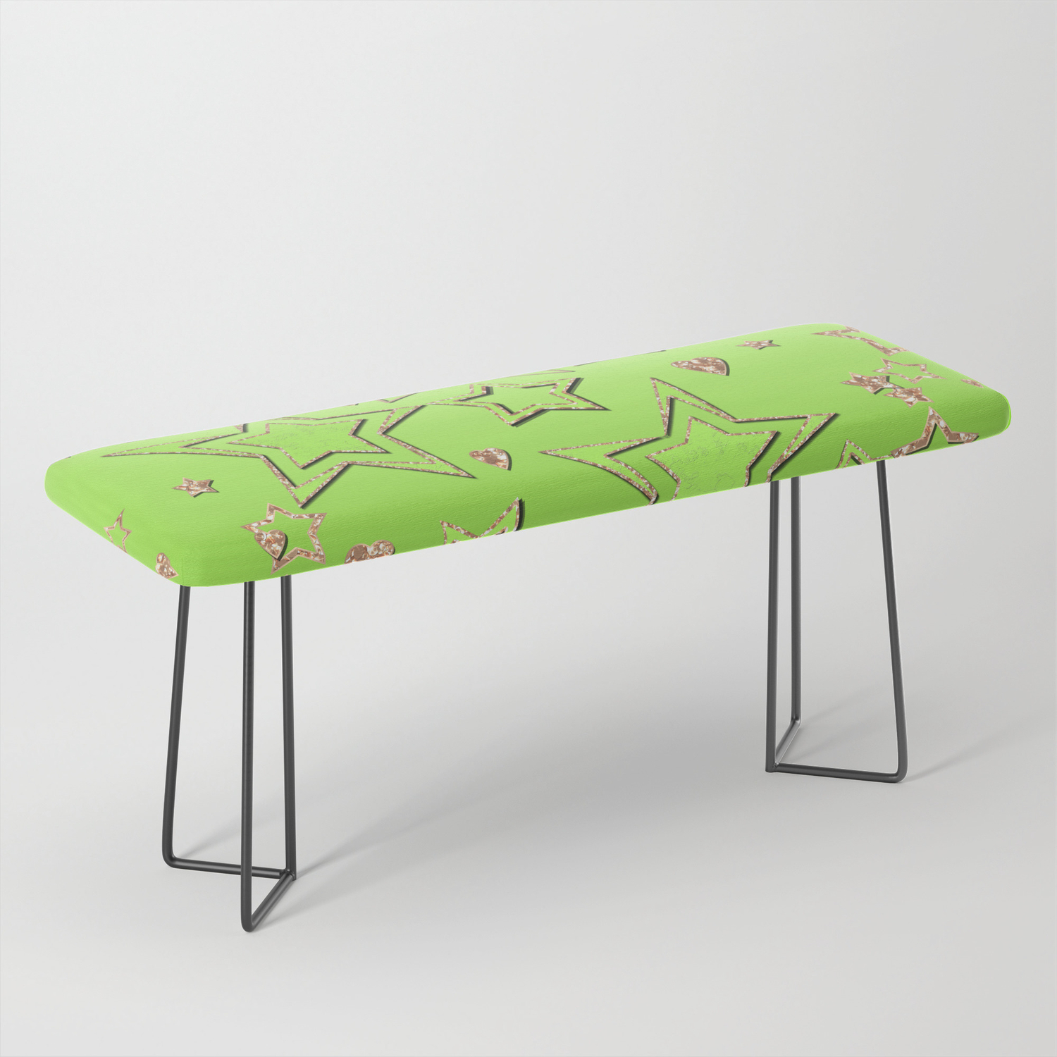 Bright Green Lime Green Neon Bench By Palitraart Society6