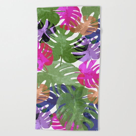 Monstera Glory Beach Towel