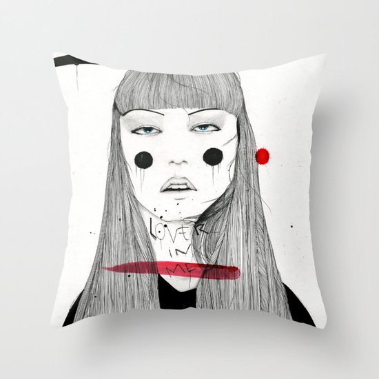 Lover in Me Throw Pillow
