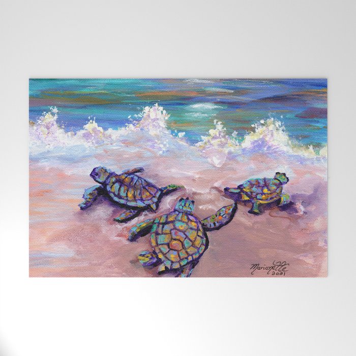 Baby Sea Turtles Welcome Mat