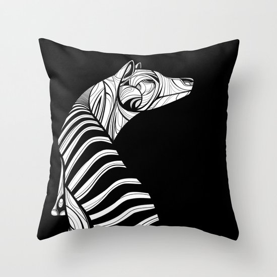 Thylacine (Tasmanian Tiger) Throw Pillow