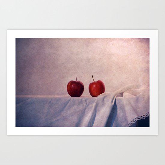 two apples Art Print