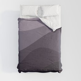 Abstract Color Waves - Purple Palette Comforter