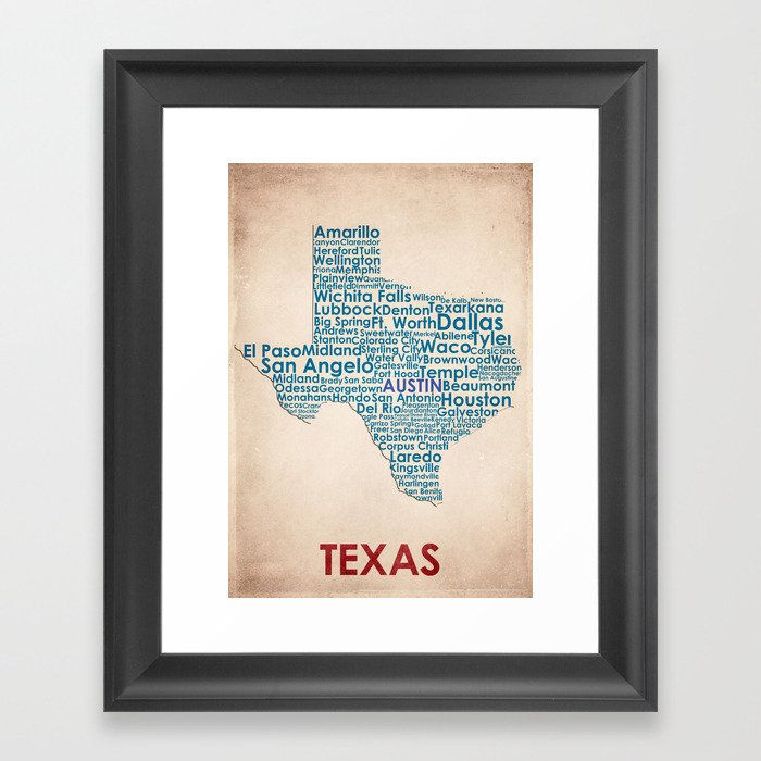 Texas Framed Art Print