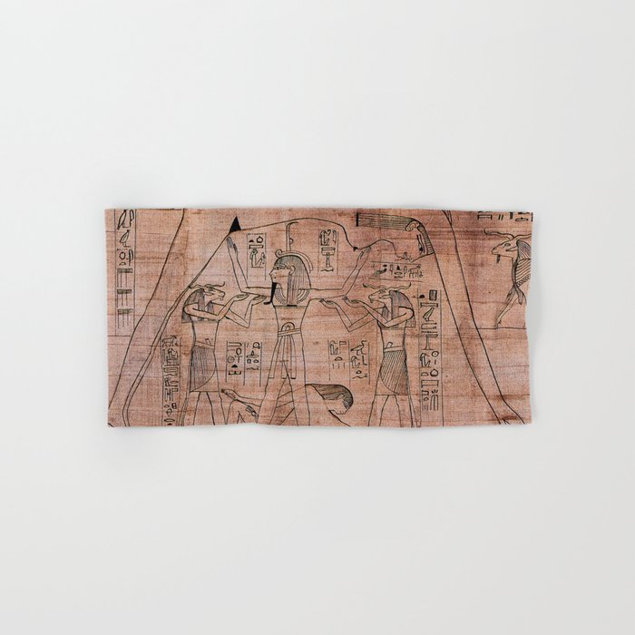 ANCIENT EGYPT. The Air God Shu. Hand & Bath Towel