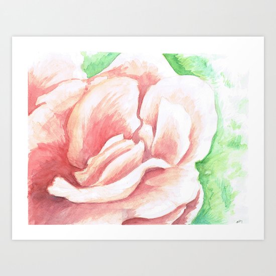 Watercolor Rose Art Print