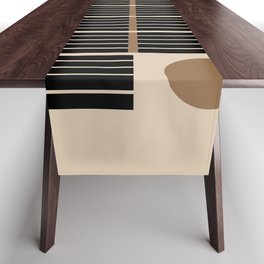 Dusk - Mid Century Modern Abstract Ar Table Runner