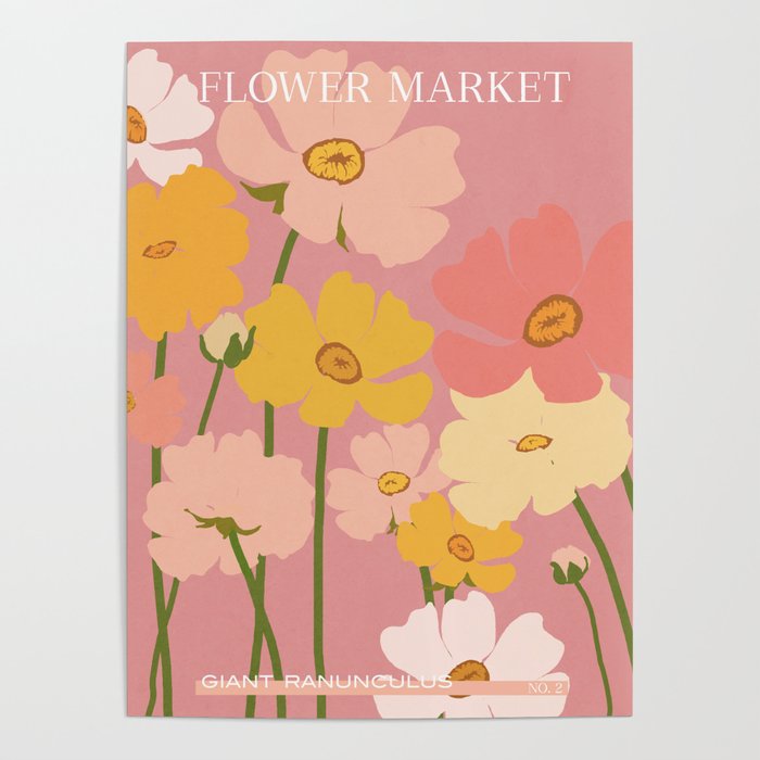 Flower Market - Ranunculus #2 Poster