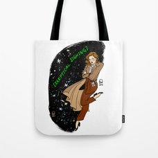 Thelma & Louise Live Forever pin-up Tote Bag by Emma Munger