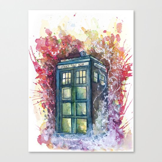 Doctor Who Tardis Canvas Print