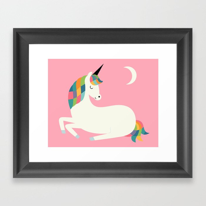 Unicorn Happiness Framed Art Print