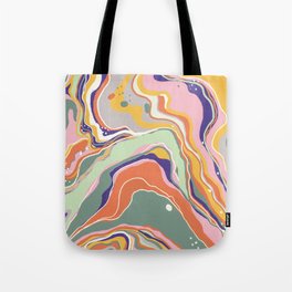 Retro marble #1 Tote Bag