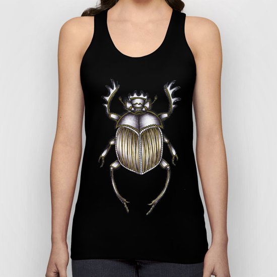 Scarab's Curse in Black Unisex Tank Top