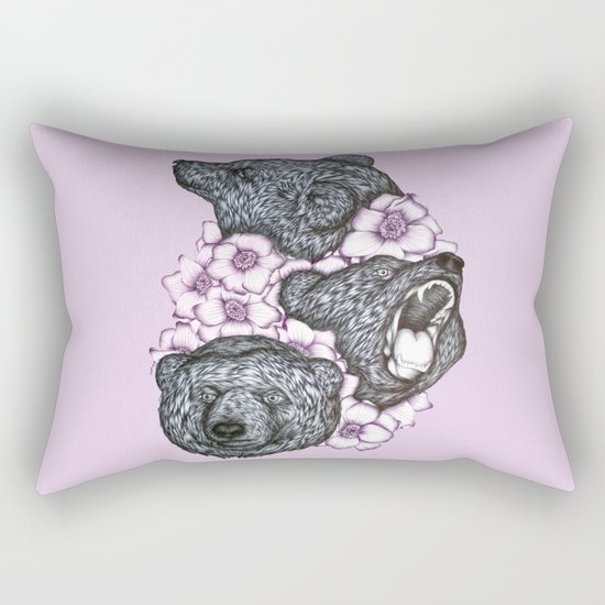Blushing Bears in Bears Rectangular Pillow