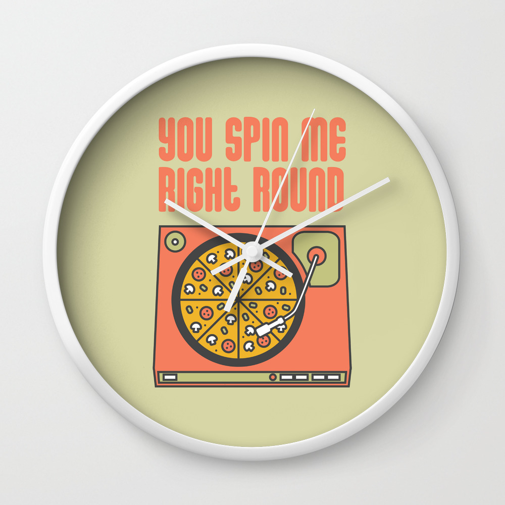Like A Record Baby Wall Clock By Milaspasova Society6