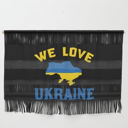 We Love Ukraine Wall Hanging