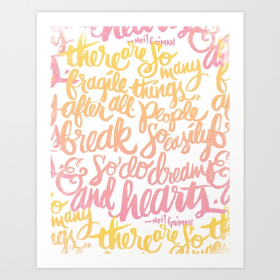 fragile things Art Print