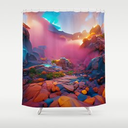 stone more color Shower Curtain