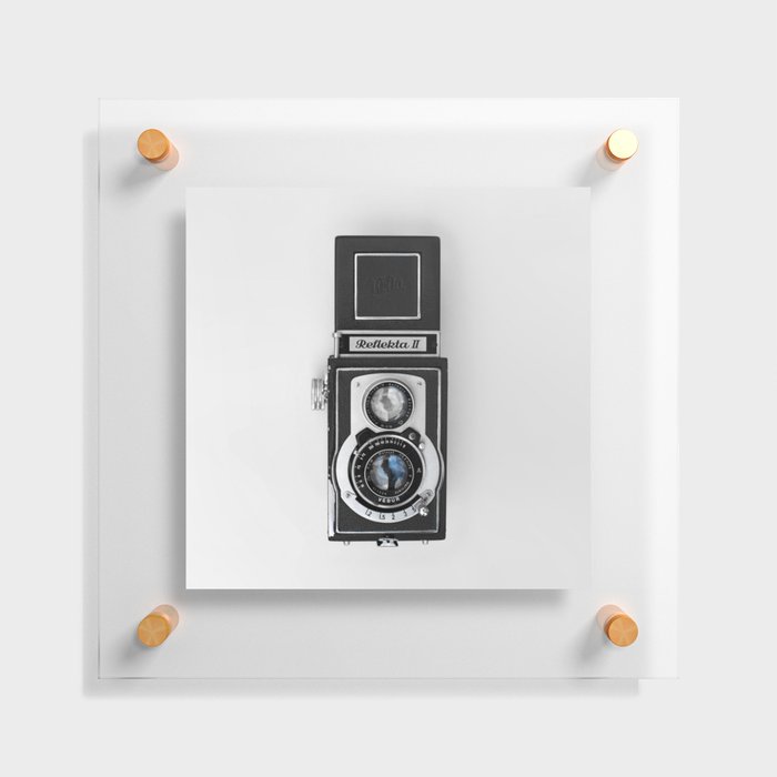 Retro old school camera iphone case Floating Acrylic Print