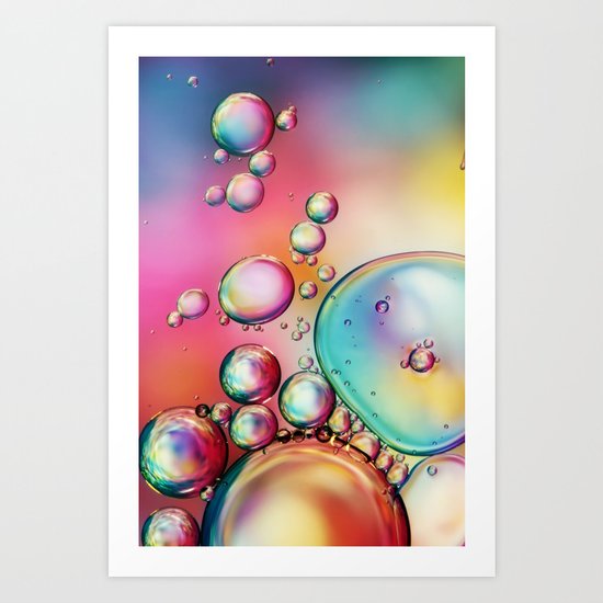 Bubble Rainbow Art Print