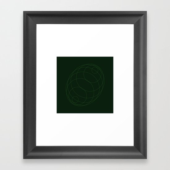 #298 Echo chamber – Geometry Daily Framed Art Print
