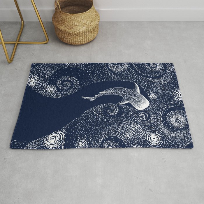 Star eater in Van Gogh style Rug