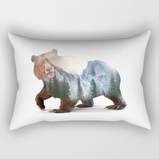 Happy Bear Rectangular Pillow