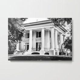 Taylor Grady House in BW Metal Print | Taylorgradyhouse, History, Black And White, Photo, Antebellum, Historichome 