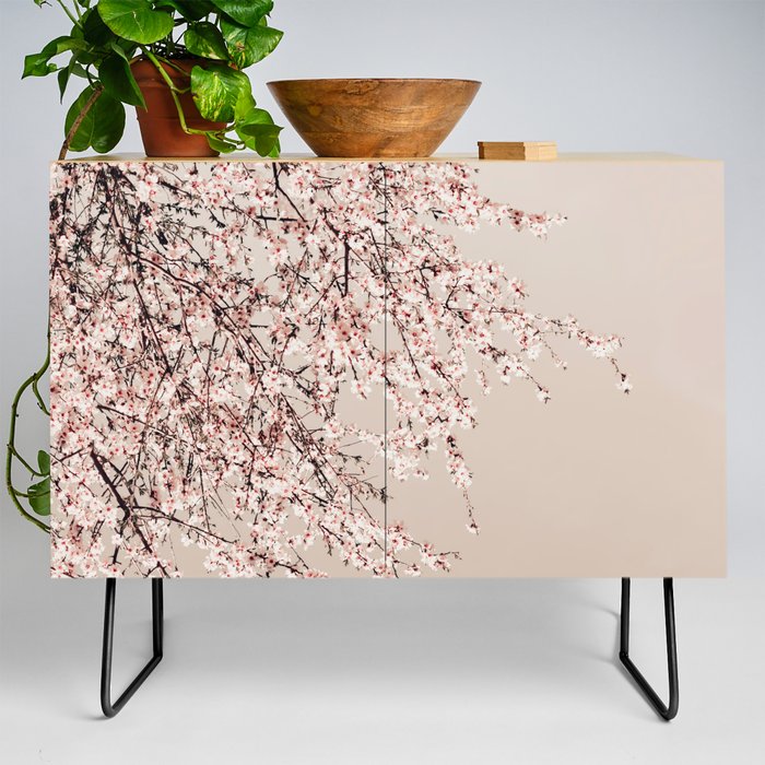 Flower photography - Spring Blossom Tree - Pretty Pink Floral Credenza